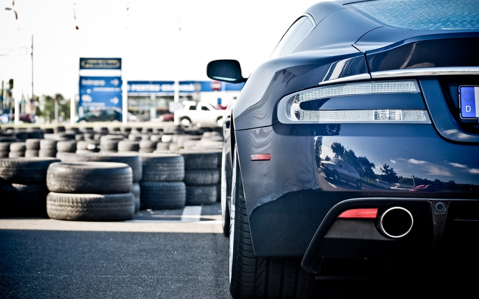Картинки Aston Martin, DBC, синие фото и обои на рабочий стол