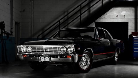 Chevrolet, черная, стильная, авто