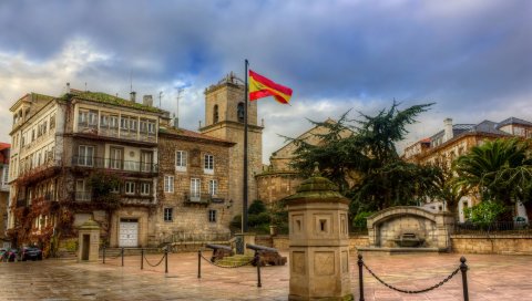 Hdr, площадь в la coruna, Испания