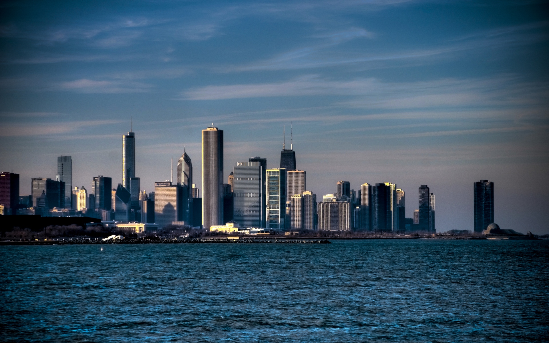 Картинки Иллинойс, Чикаго, США, америка, река Мичиган, небоскребы, город фото и обои на рабочий стол