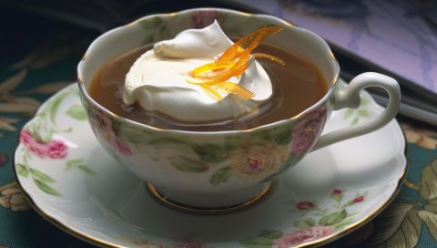 Чай, мороженое, украшение