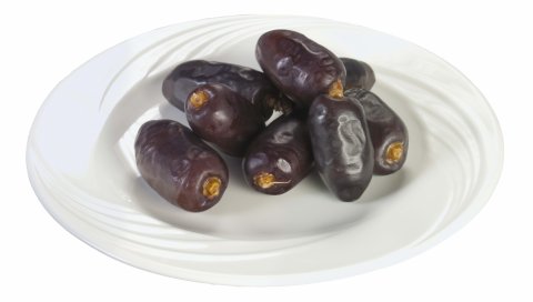 Даты, плита, белый фон