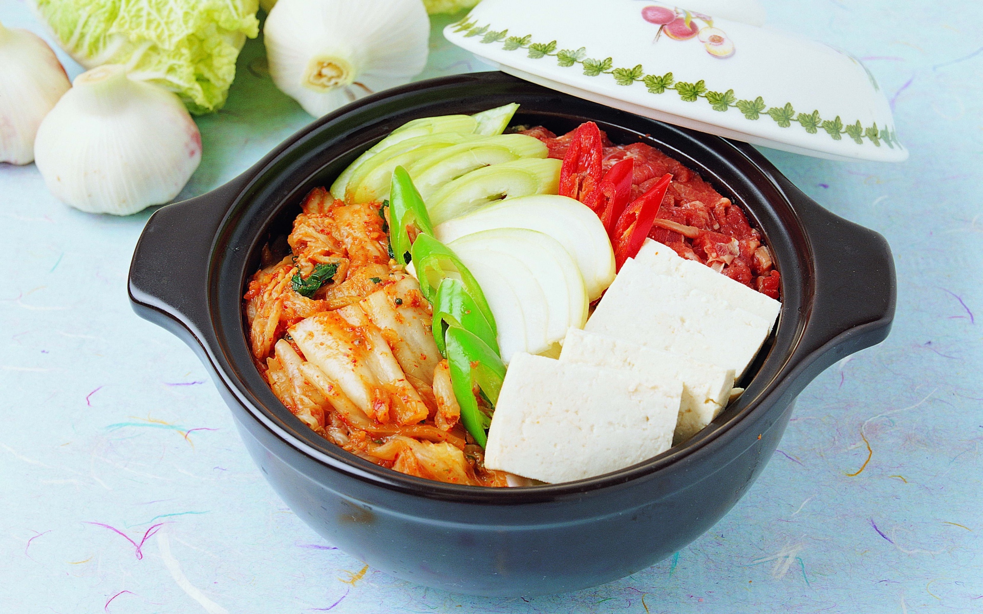 Картинки Сыр, мясо, зелень фото и обои на рабочий стол