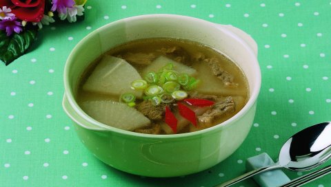 Суп, мясо, кусочки