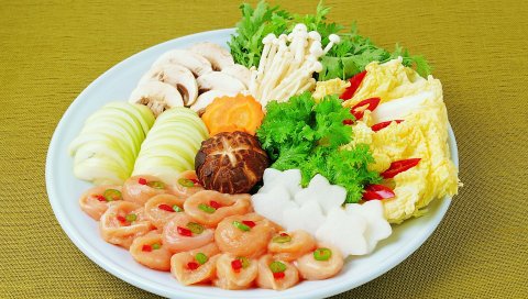 рыба, мясо, овощи