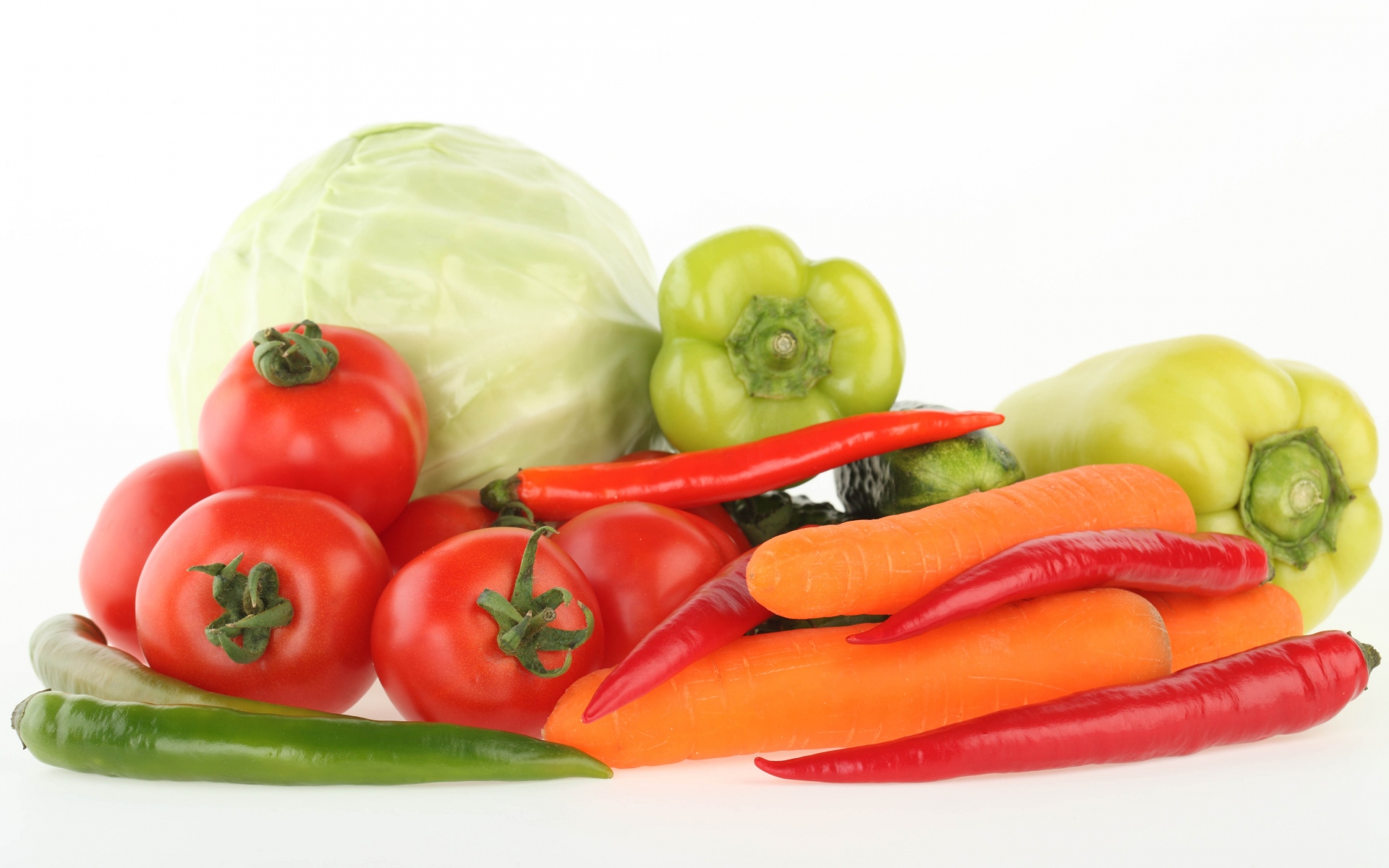 фото овощей на белом фоне