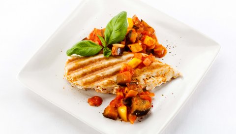 мясо, нарезать овощи, плиты, листья, порошок