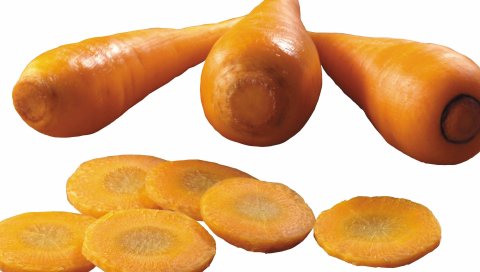 морковь, белый фон, гвоздика, вырезать