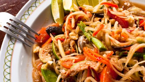 макаронные изделия, овощи,