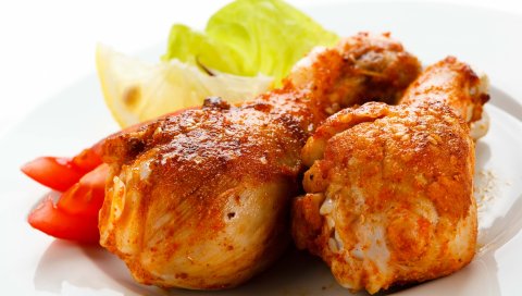 куриные ножки, пластины, макро
