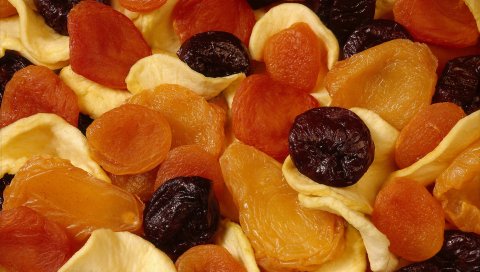 сушеные абрикосы, изюм, сушеные фрукты, фон