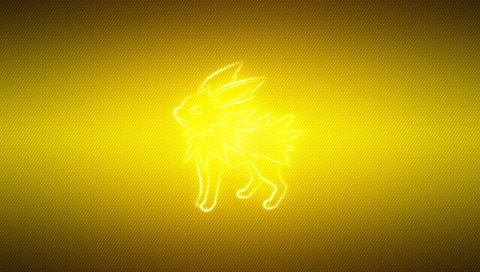 покемон, желтый, черный, Jolteon