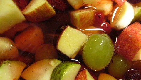 tewed фрукты, яблоки, груши, виноград