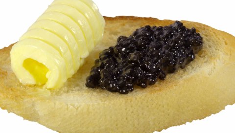 яйцо, масло, хлеб, белый фон