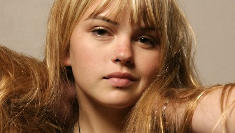 Рыжая, девушка, глаза, лицо, длинношерстная