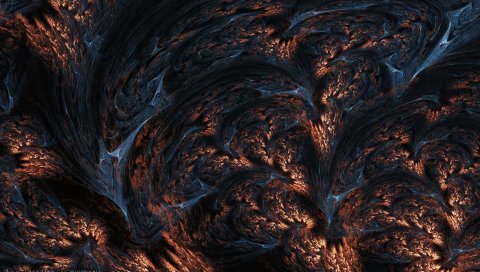 Фракталы, скалы, лава