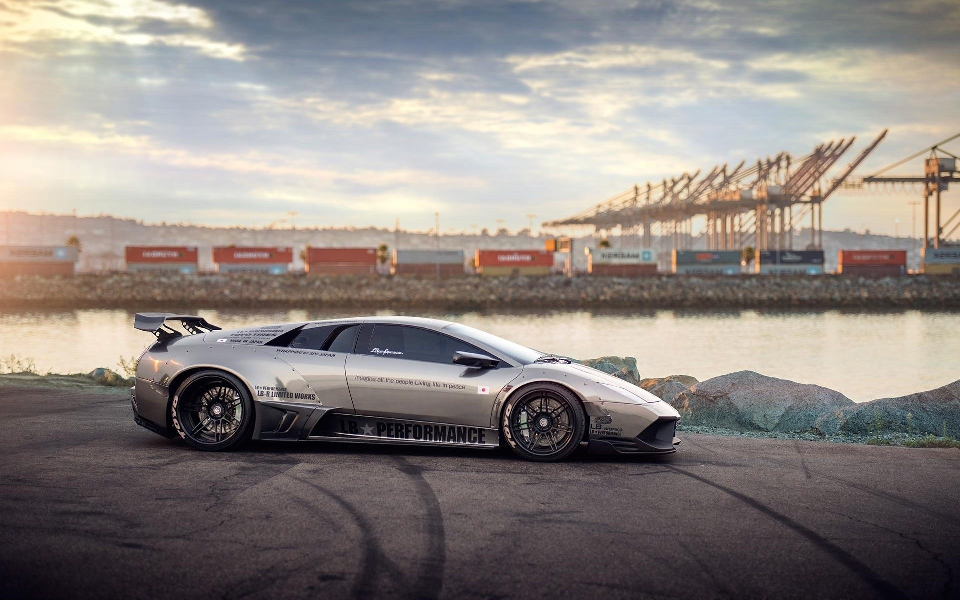 Картинки Lamborghini murcielago, автомобиль, дрифт фото и обои на рабочий стол