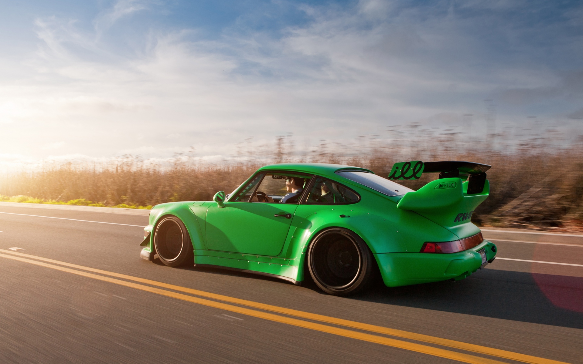 Картинки 911, porsche, дорога, гоночный тюнинг фото и обои на рабочий стол