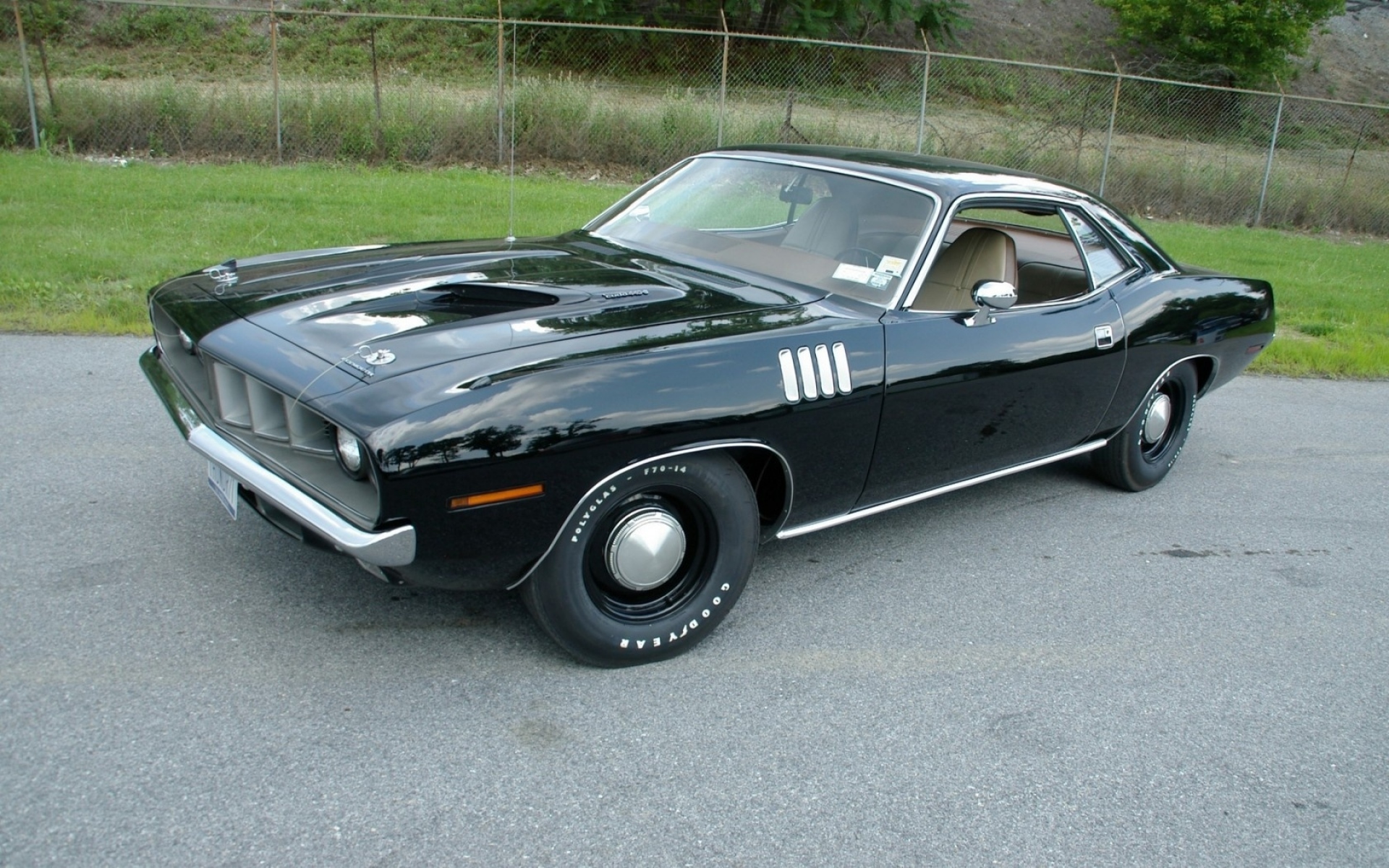 Картинки 1971, cuda, plymouth, черный фото и обои на рабочий стол