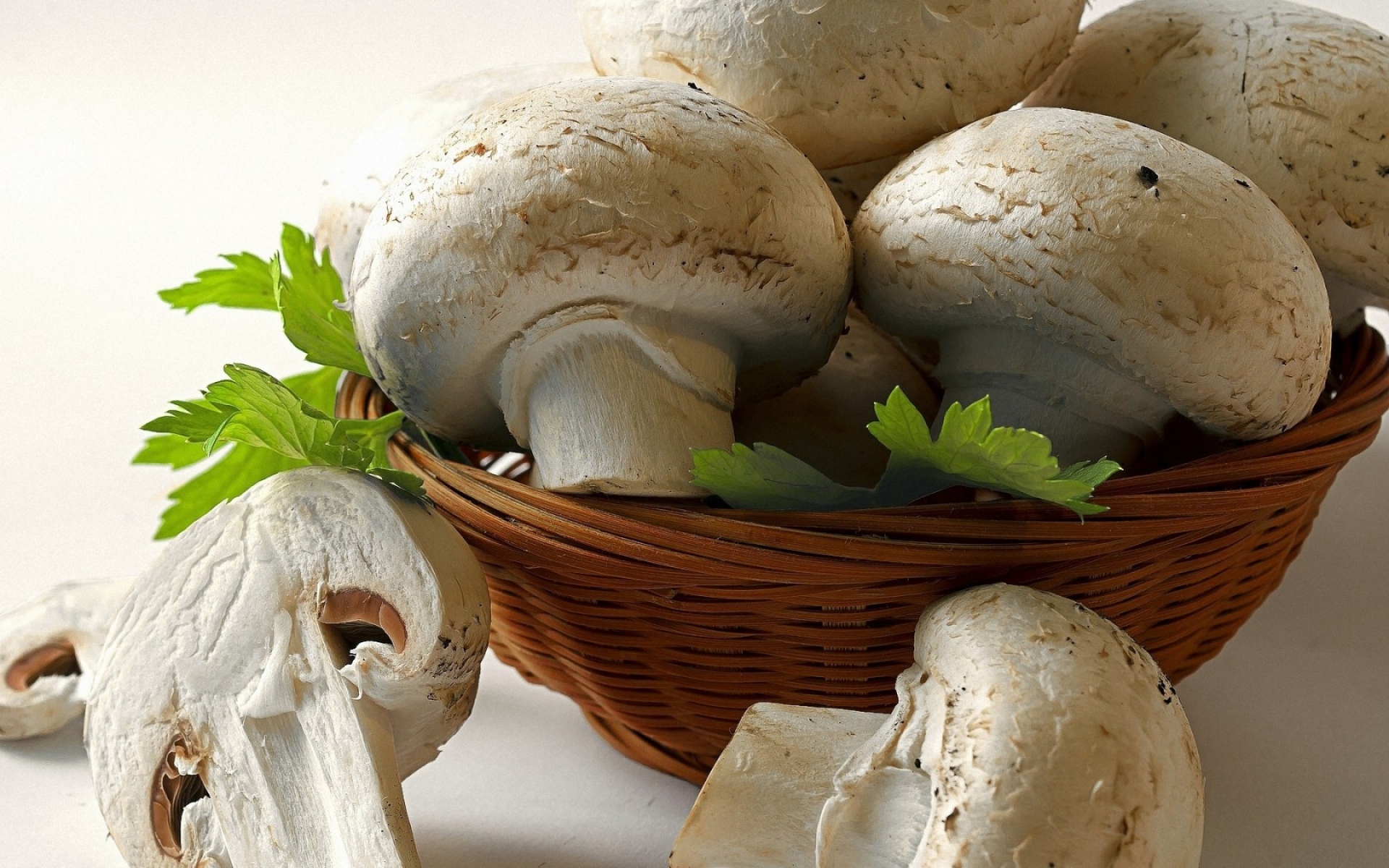 Картинки грибы, корзина, вкусная фото и обои на рабочий стол