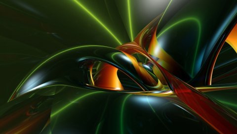 абстракция, фон, 3d