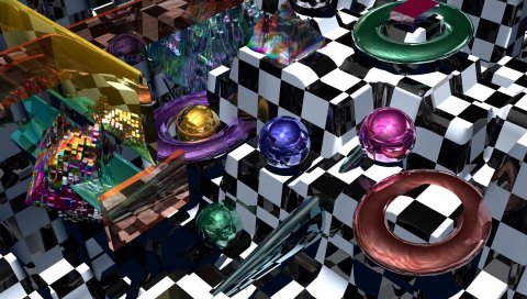 шары, шары, 3d