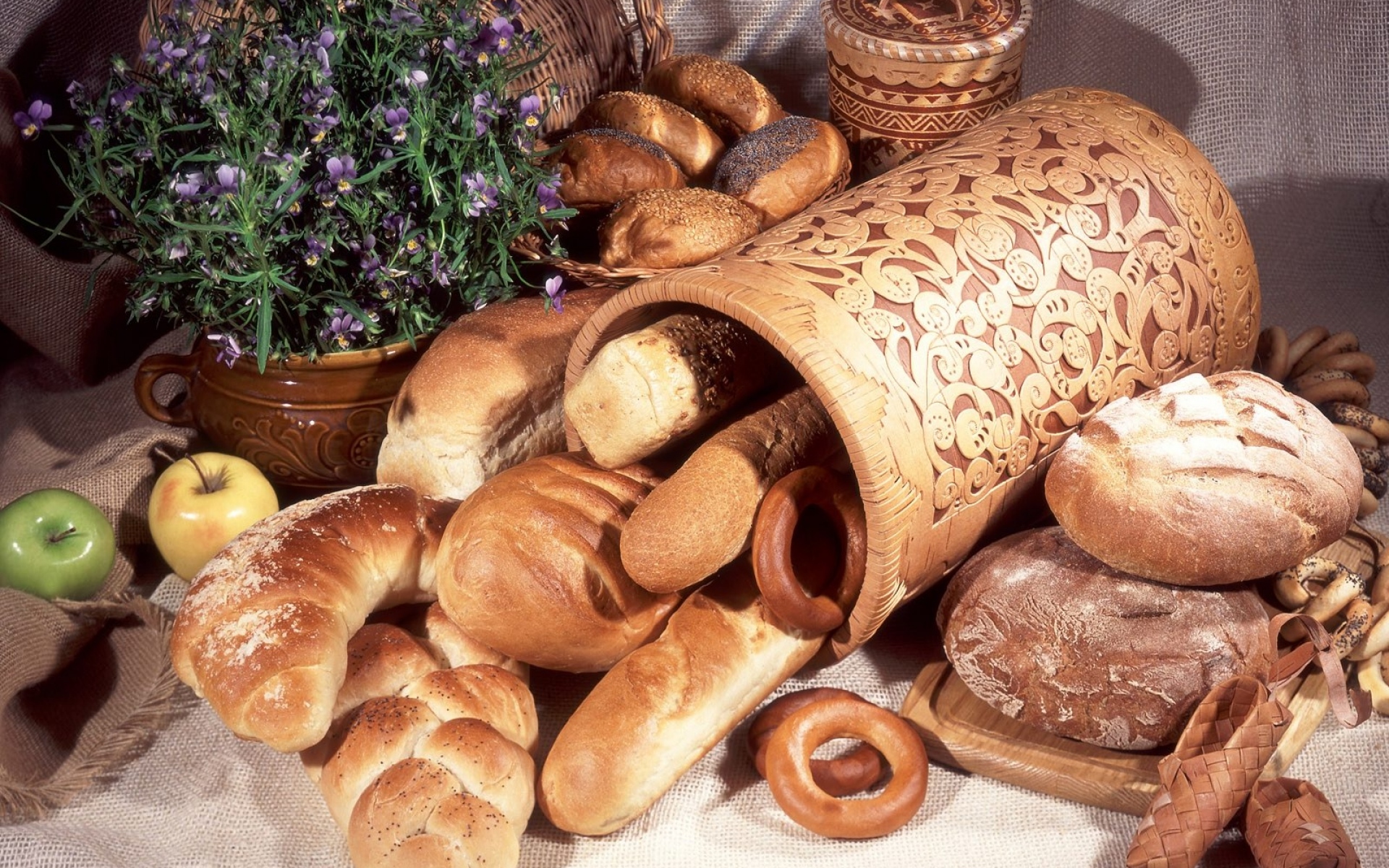 Картинки Хлеб, рулеты, покупки, еда, выпечка фото и обои на рабочий стол