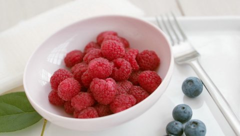 Малина, черника, ягоды, вкусные