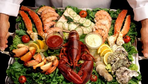 Морепродукты, питание, красивые, вкусные