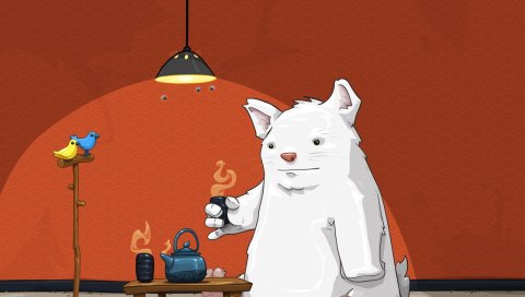 Кошка, рисунок, стол