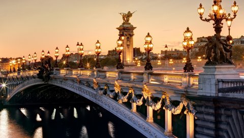 Франция, париж, мост Александра