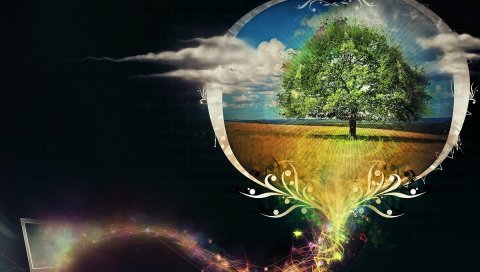 Природа, узор, свет