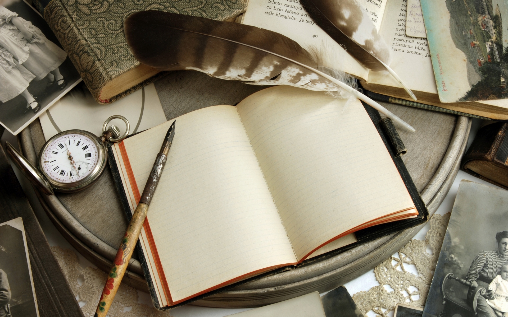 Картинки Книги, урожай, бумага, открытки, ноутбук, ретро фото и обои на рабочий стол