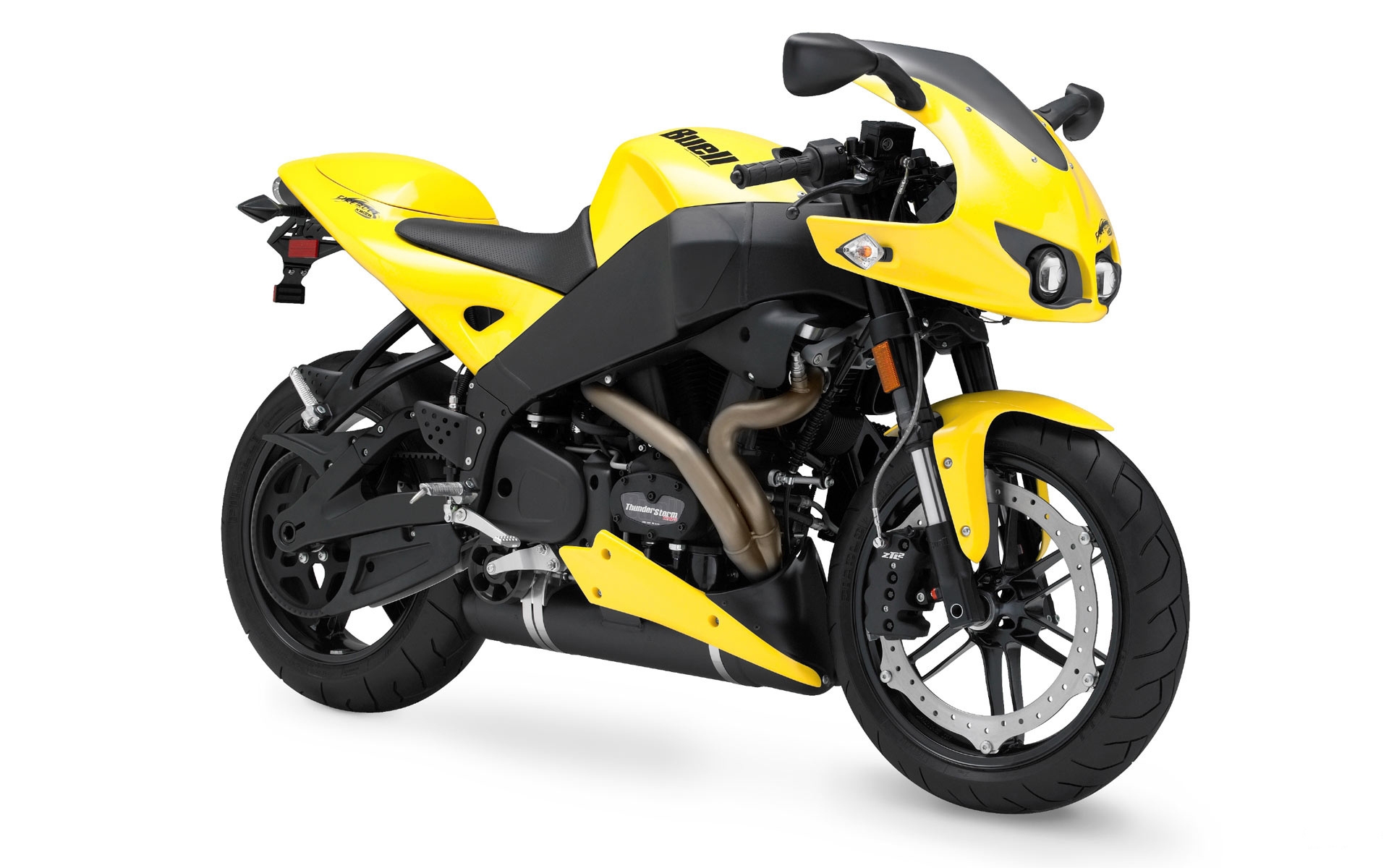 Картинки мотоцикл, желтый, Buell xb12r фото и обои на рабочий стол