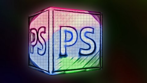 Photoshop, шт, разноцветную