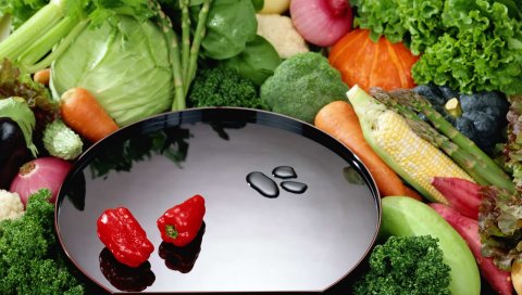 овощи, перец, кабачки,