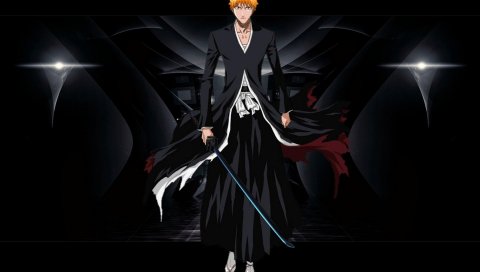 Аниме, отбеливатель, персонаж, ichigo, bankai