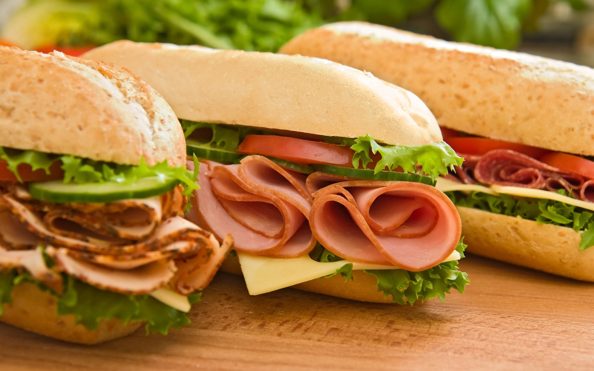 Картинки Булочки, бутерброды, мясо, сыр, овощи фото и обои на рабочий стол