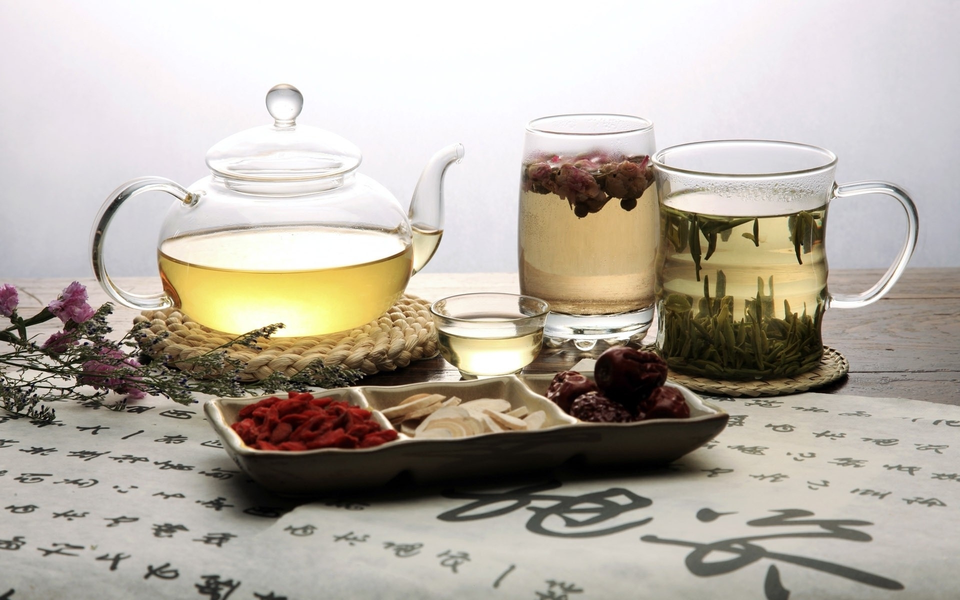 Картинки Чай, ассорти, набор, стекло фото и обои на рабочий стол