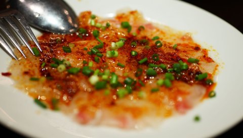 Жареный, лук, тарелка