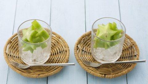 Фрукты, звезды, лед, очки