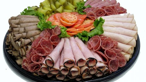 Мясо, овощи, украшенные, красиво