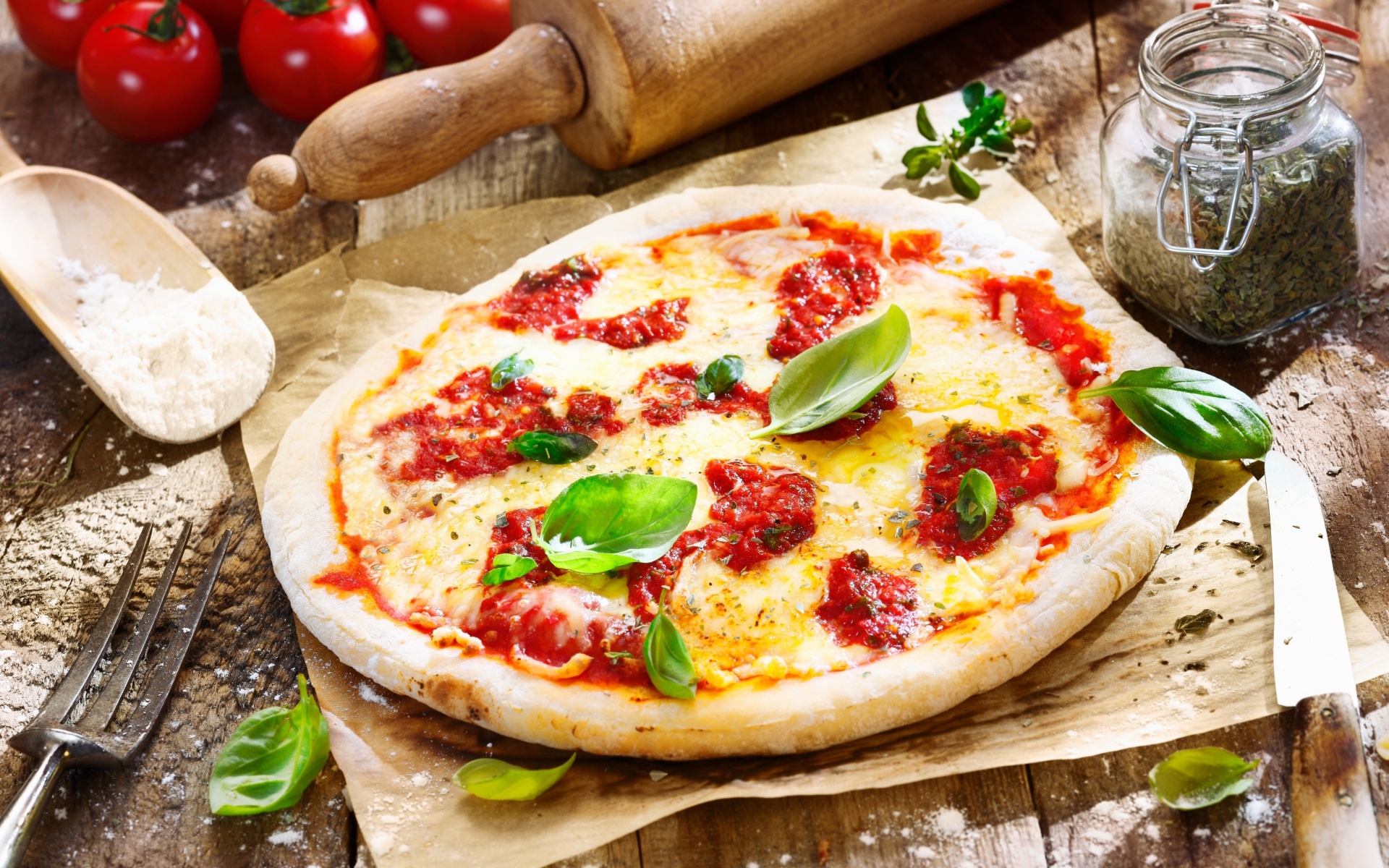 Картинки Пицца, сыр, овощи фото и обои на рабочий стол