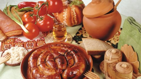 Колбаса, овощи, вкусные, питательные