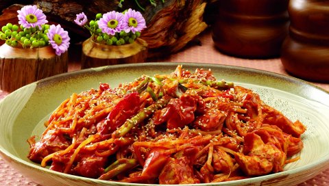 Мясо, картофель, зелень, ужин