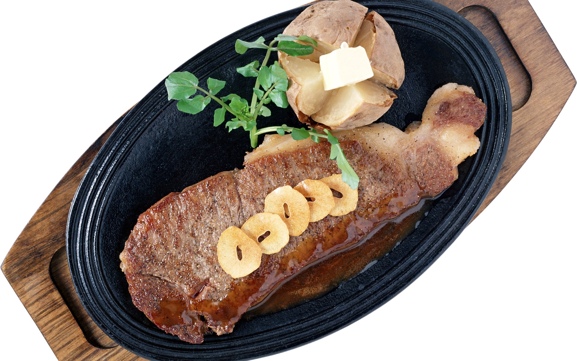 Картинки Мясо, банан, кусок фото и обои на рабочий стол