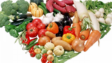 Овощи, набор, разнообразие, вегетарианская