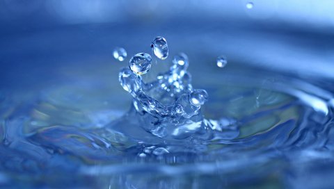 Вода, капля, всплеск, капли