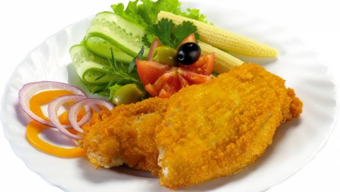 Курица, мясо, сухари, овощи