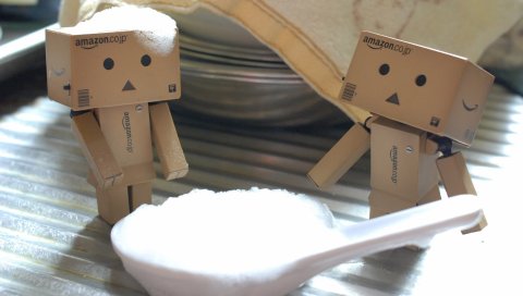 Danboard, картонный робот, ложка, кулинария